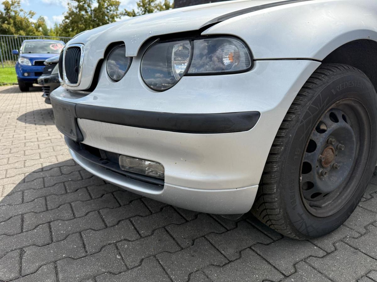 BMW E46 Compact original Stoßstange Stoßfänger vorn 354 Titansilber BJ03